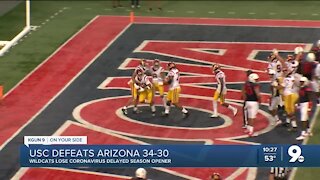 No. 20 USC defeats Arizona 34-30