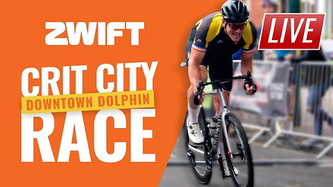 Zwift Crit Racing Club // My 49th Zwift Race / Event THIS MONTH! 🔴 (Warm-up Race For WTRL TTT)