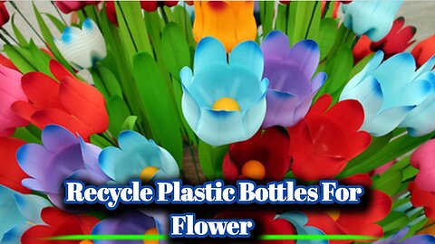 "DIY: Recycle Plastic Bottles for Flower Vases" diycore
