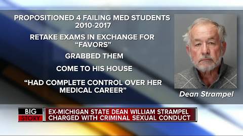 William Strampel, Nassar's former boss at MSU, charged with criminal sexual conduct