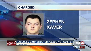 Bank shooter pleads not guilty