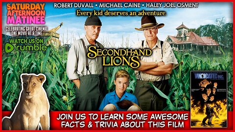 Saturday Afternoon Matinee! | SECONDHAND LIONS (2003) Caine • Duvall • Osment