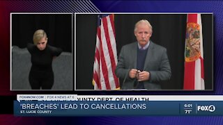 St. Lucie County breaches forces cancellation of vaccine appointments