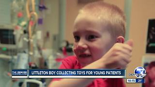 Eight-year-old former hospital patient now collecting toys for other patients