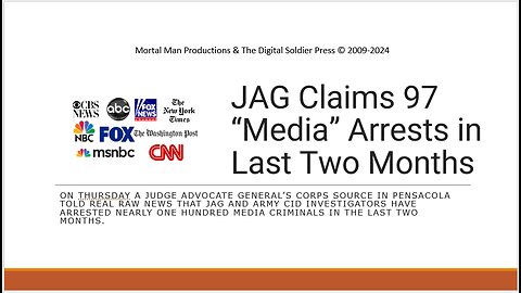JAG Claims 97 MSM Arrests in Dec 2023 and Jan 2024 for Treason