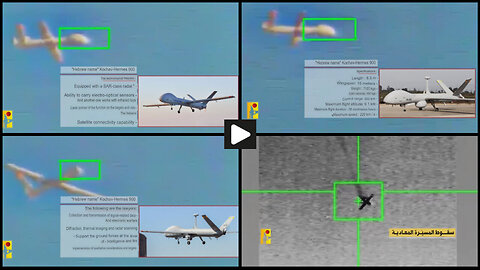 Hezbollah forces destroy the Israeli Elbit Hermes 900 UAV