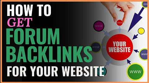 How to Get Forum Backlinks For Your Website