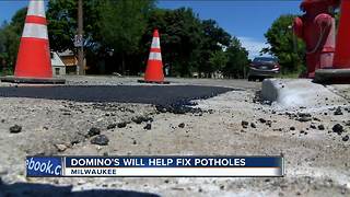 Domino's Pizza gifts Milwaukee $5,000 for pothole repairs