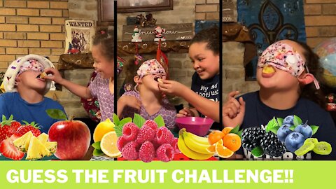 BLINDFOLD Guess The Fruit Challenge !! | Kids challenge |