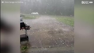 Violenta tempestade de granizo em Carolina do Norte
