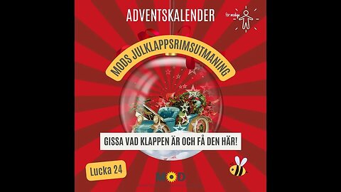 🎁 24 | MoDs julklappsrimsutmaning