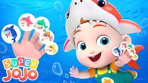 Baby Shark Finger Family Song | Family Dance + More Nursery Rhymes & Kids Songs - Super JoJo