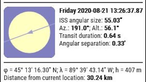 ISS solar transit 08-21-20