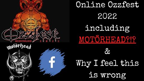 Metaverse Ozzfest, and Motorhead, my thoughts and concerns. Metal news: