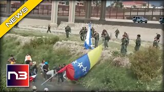 BORDER ATTACK! Flag Pole Wielding Illegal Goes After Border Patrol