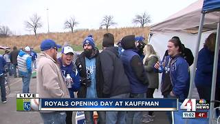 Fans tailgate ahead of Royals home opener