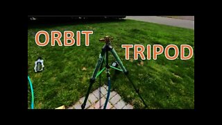 Orbit Tripod Sprinkler Operation & Review - Zinc 56667N