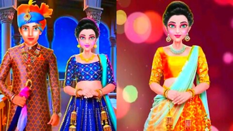 Wedding fashion dressup game|Indian wedding game-hand spa-mehndi|game for girls|Android gameplay