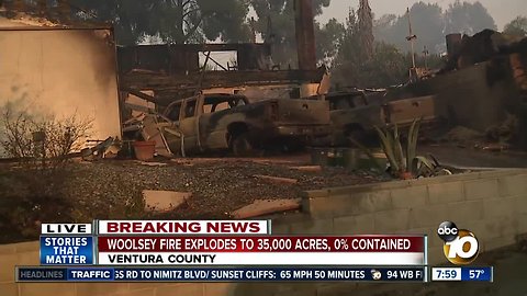 Woolsey Fire explodes to 70,000 acres