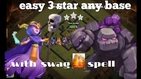 Clash of clans || Th9 Golem witch attack strategy || Th9 attack strategy series part-2 || #m6shahed