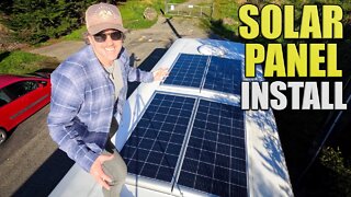 Solar Panel Install on my Bus Conversion | Bus Life NZ | S2:E21