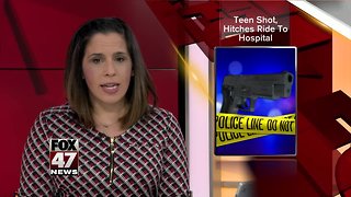 Teenager with gunshot wound hitches ride to hospital