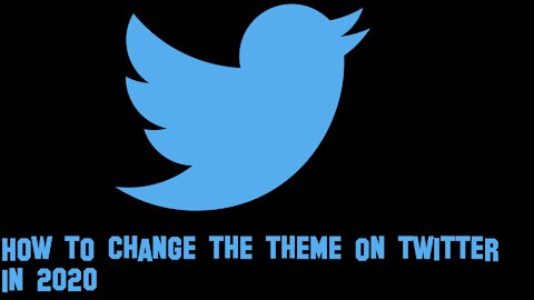 How to change the twitter theme in 2021.