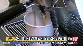 Pepin Cafe training students with disabilities to be baristas