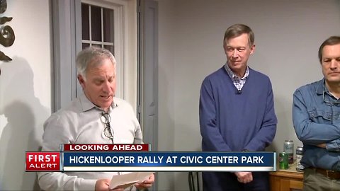 John Hickenlooper has permit for Civic Center Park this week