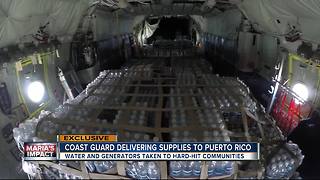 Coast Guard delivering supplies to Puerto Rico