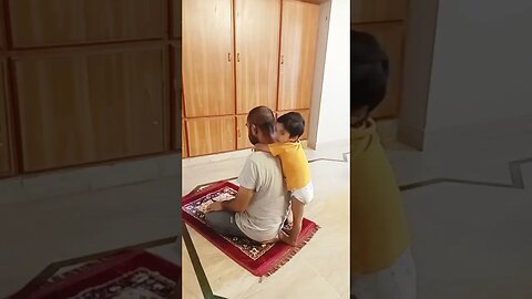 Cute Muslim Pakistani #baby during prayer#tranding #youtubeshorts #shortvideo #viral#namaz#cutekids