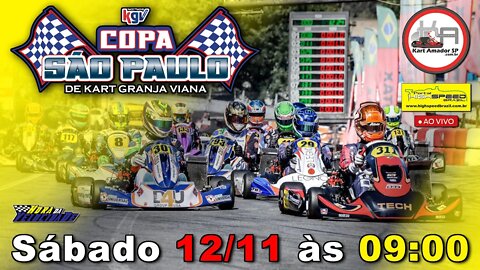 COPA SÃO PAULO DE KART KGV | 8ª Etapa 2022 | Retransmissão | Ao Vivo