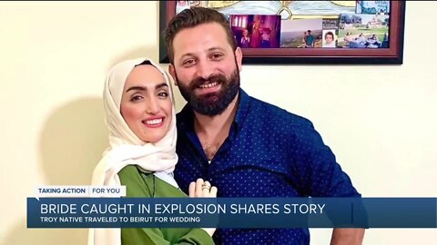 Bride in viral Beirut blast video is a Doctor from Troy now struggling to return home