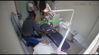 Off Duty Brazilian Cop STOPS Robbery While Getting Dental Checkup