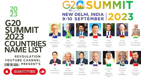 The G20 Summit |Countries Name List