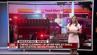 Overnight fire at Shell gas station along Southern Boulevard