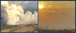 Wildfire smoke from California in Las Vegas