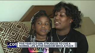 Little girls struggles with memory, learning nearly three years after teen attacks her with brick