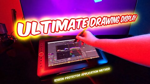 XP-Pen Artist 13.3 Pro ULTIMATE Screen Protector Application Demo | DaVinci Resolve 18 | GoPro 4K