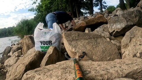 Cleaning Up Litter At Wayne Fitzgerrell State Park : July 3, 2022