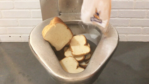 Prison Toilet Vs ENTIRE Loaf of Bread - Will it Flush?