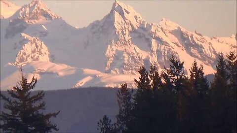 Mount Baker Volcano and Twin Sisters Recorded with Sony HDR-CX290 Handycam at Different Locations