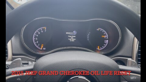 2015 Jeep Grand Cherokee Oil Life Reset