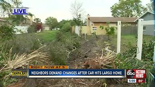 Largo neighbors beg for change after car plows through home, again