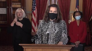 Gov. Gretchen Whitmer addresses COVID vaccine distribution in the state