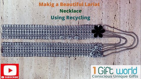 Make the Classic Lariat 'Necklace: The Spark' with Recycled Materials