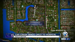 Car crash sends child to hospital