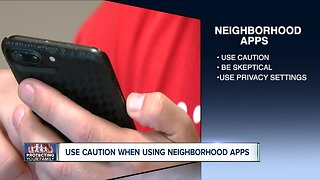 Neighborhood apps: don't use them carelessly