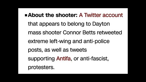 Antifa killer Connor Betts. FBI and media continue to obfuscate.