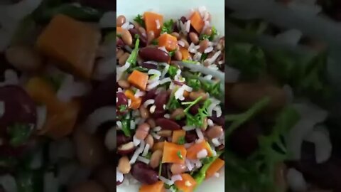 Mixed Beans and Rice Salad | Healthy Salad Recipe